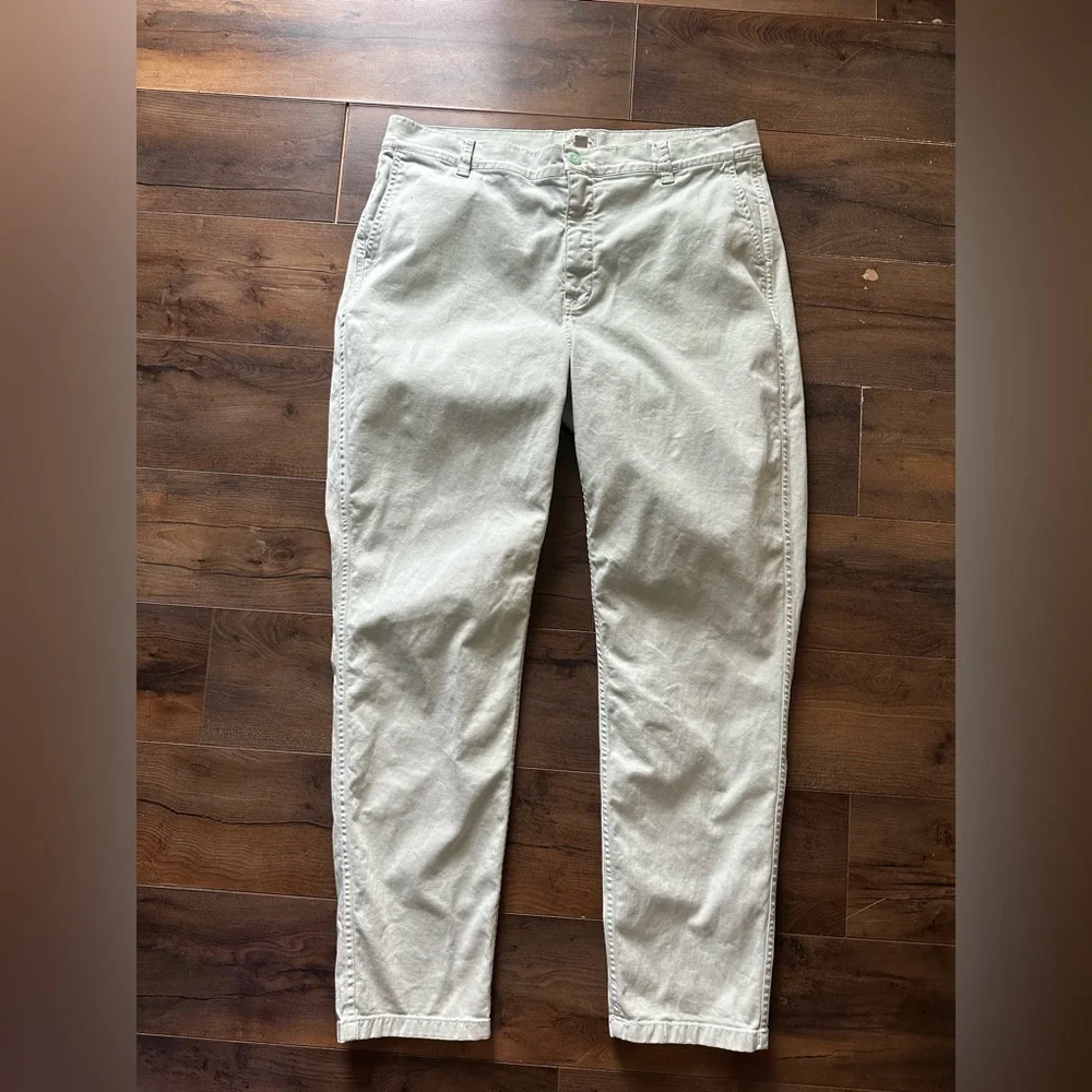 J.Crew Vintage Straight Chino Pants Mint Green Casual Preppy 32T